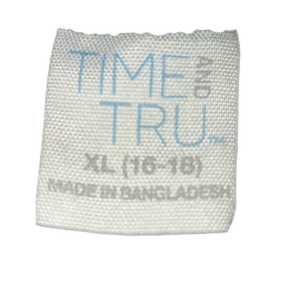 Time & Tru Womens Black Denim Shorts XL(16-18) Stretch Mid-Rise Casual - Picture 6 of 7